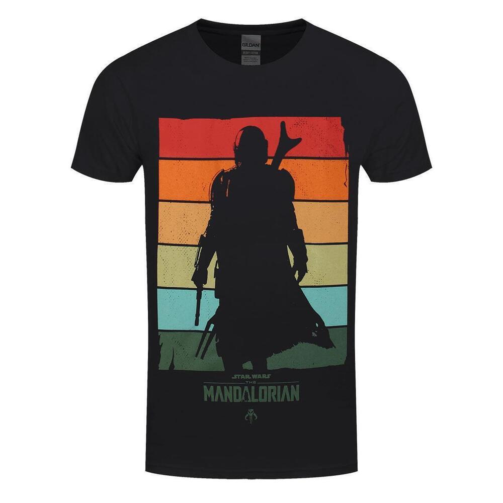 Star Wars The Mandalorian Spectrum Mens Black Tshirt